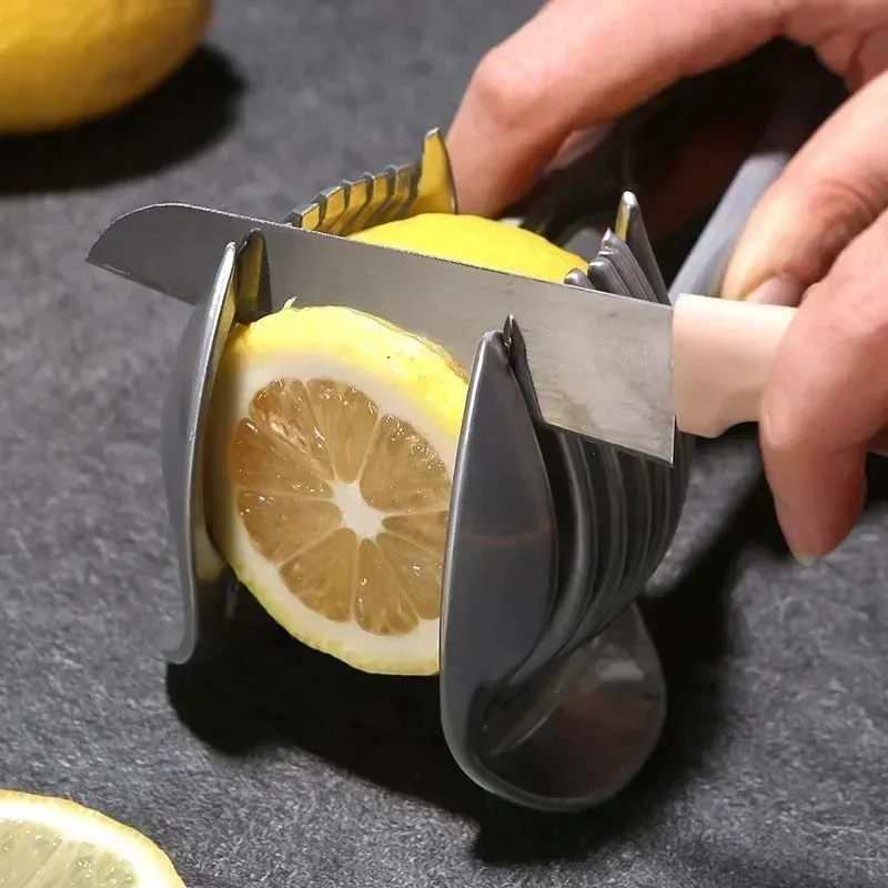 Nerezová kuchyň ruční kráječ pomeranče citron kráječ rajčat klip na krájení ovoce kráječ cibule kráječ na kuchyňské předměty příslušenství — image 7