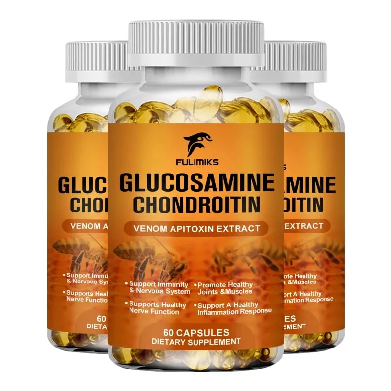 Suplemen Glukosamin Chondroitin Premium dengan Bee Venom MSM & Asid Hyaluronik Menyokong Fleksibiliti Sendi & Kesihatan Rawan — image 9