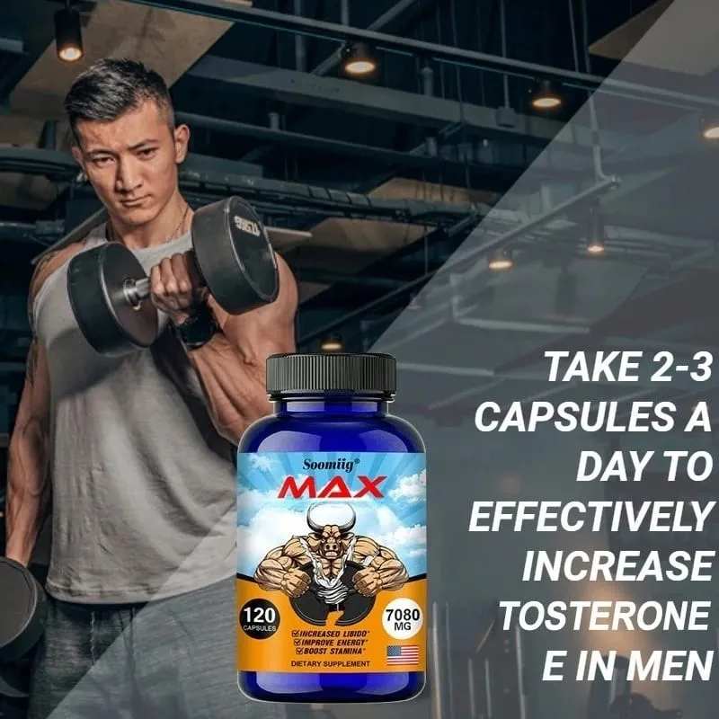 Male Supplement - Support Men Healthy Enhancing Long Lasting Powerful Supplement Capsules