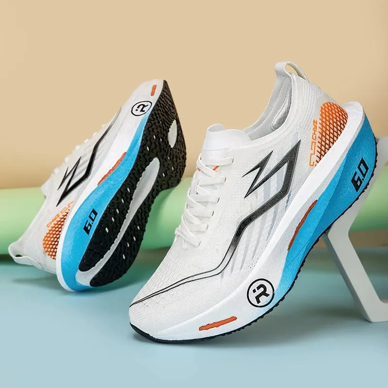 Chaussures de course légères et respirantes pour hommes et femmes, baskets de Marathon en planche de carbone, confortables, athlétiques, antidérapantes, Sports spécialisés — image 6