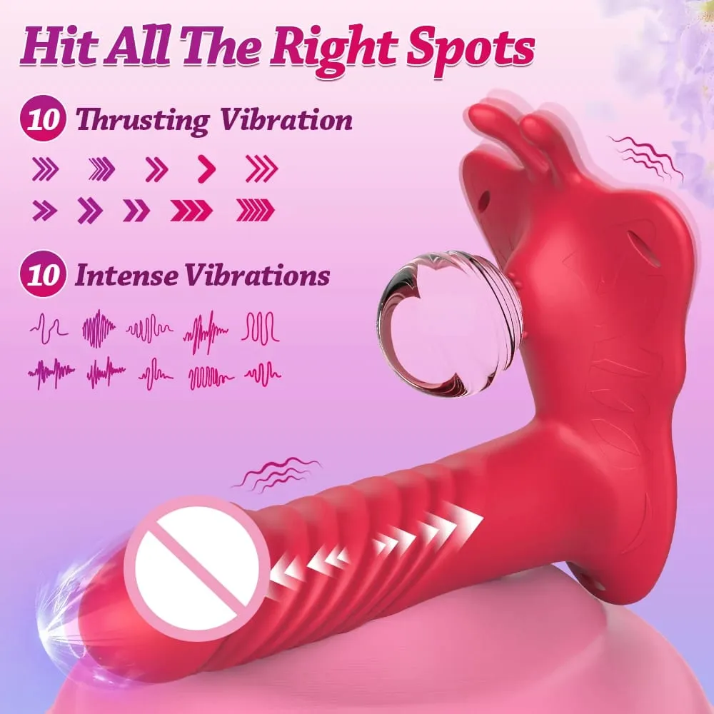 Vibromasseur portable sans fil à distance, 10 Modes télescopiques, gode vibrant, stimulateur de Clitoris, Plug anal, jouet sexuel pour femmes — image 3