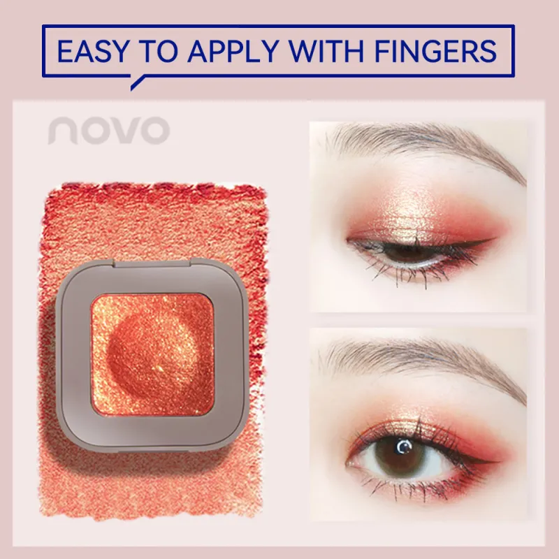 Ujung Jari Keyboard Cat Rias Eye Shadow Keren Eye Shadow Glitter 3D Eye Shadow Logam Telanjang untuk Mencerahkan Riasan Mata — image 2