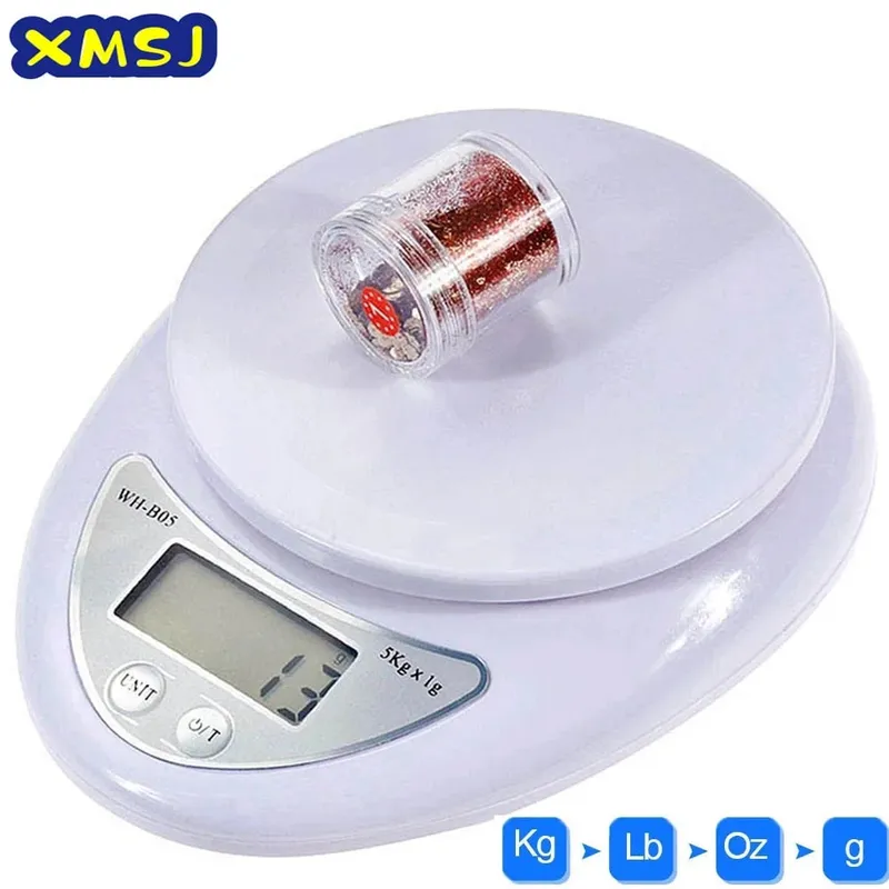 Balance numérique Portable 5kg/1g 1kg/0.1g, balances électroniques LED, mesure postale des aliments, poids de cuisine, balances électroniques LED