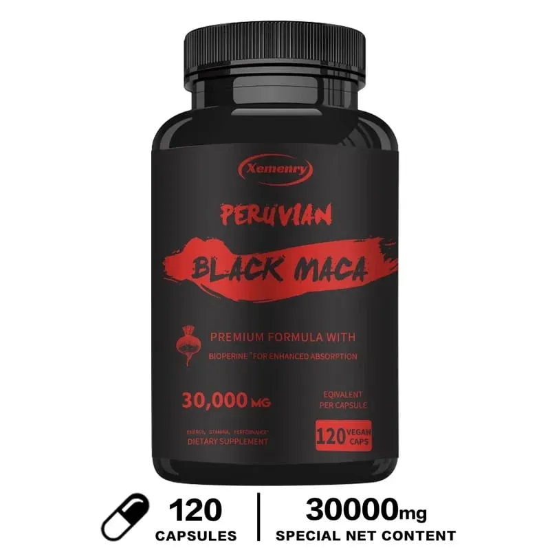 Radice di maca nera a massima resistenza - 30.000 mg - Estratto di radice di maca in gelatina dal Perù — image 9