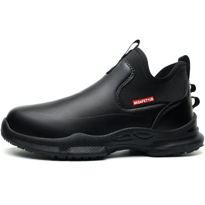 scarpe da lavoro antiscivolo da cucina stivali impermeabili da lavoro antiscivolo scarpe antinfortunistiche leggere da uomo scarpe da lavoro da chef sneakers in pelle