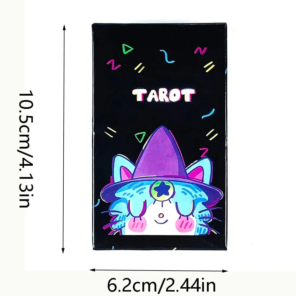 Cute Tarot Cards A 78PCS Oracles English Visions Divination Board Game Family Gathering Game Halloween and Christmas Gifts — image 6