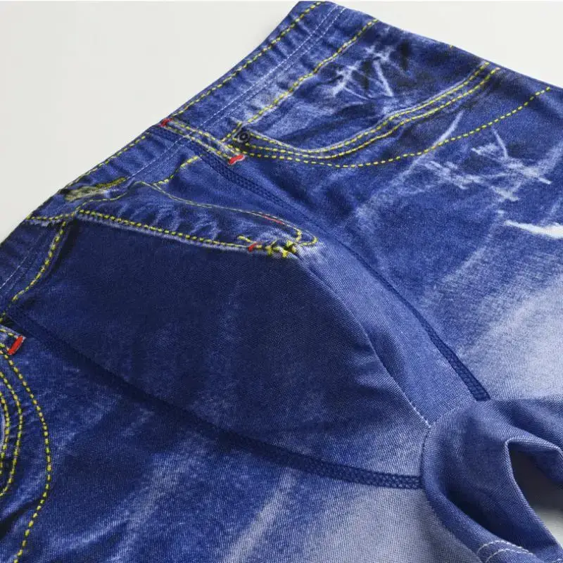 1PCS Men's underwear denim print cotton U-shaped design, breathable boxer, men's comfort cotton — image 7