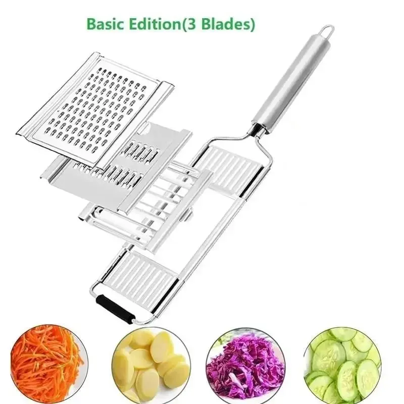 4 In1 Dụng Cụ Thái Lát Rau Củ Thép Không Gỉ Máy Hủy Tài Liệu Cắt Đa Năng Dụng Cụ Thái Lát Rau Củ Cắt Bộ Hướng Dẫn Sử Dụng Trái Cây Cà Rốt Khoai Tây Xay — image 10