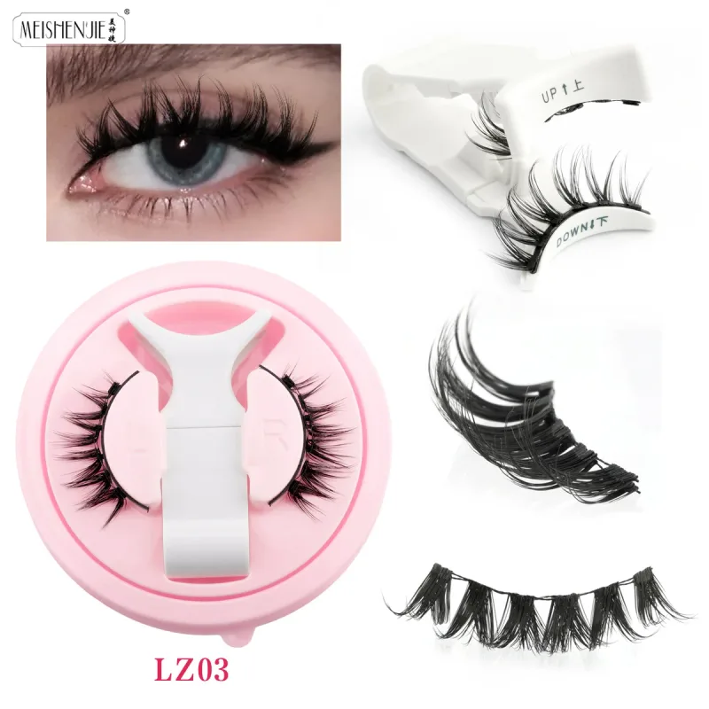Magnetische Wimpern, 1 Stück, kein Kleber erforderlich, wiederverwendbar, natürlicher Look, 3D-Wimpern, einfach anzuwenden, weiche magnetische Wimpern-Set für Augen-Make-up — image 14