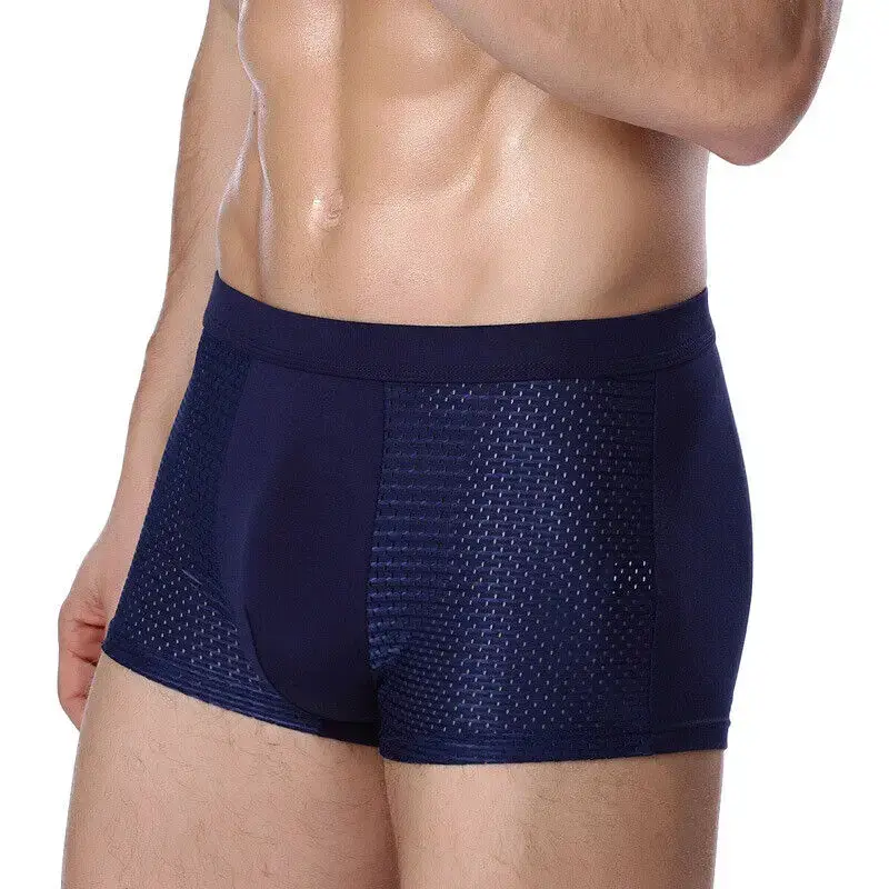 Sous-vêtements respirants doux en maille de soie glacée pour hommes, avec technologie d'évacuation de l'humidité, Design en U pour plus de confort — image 16
