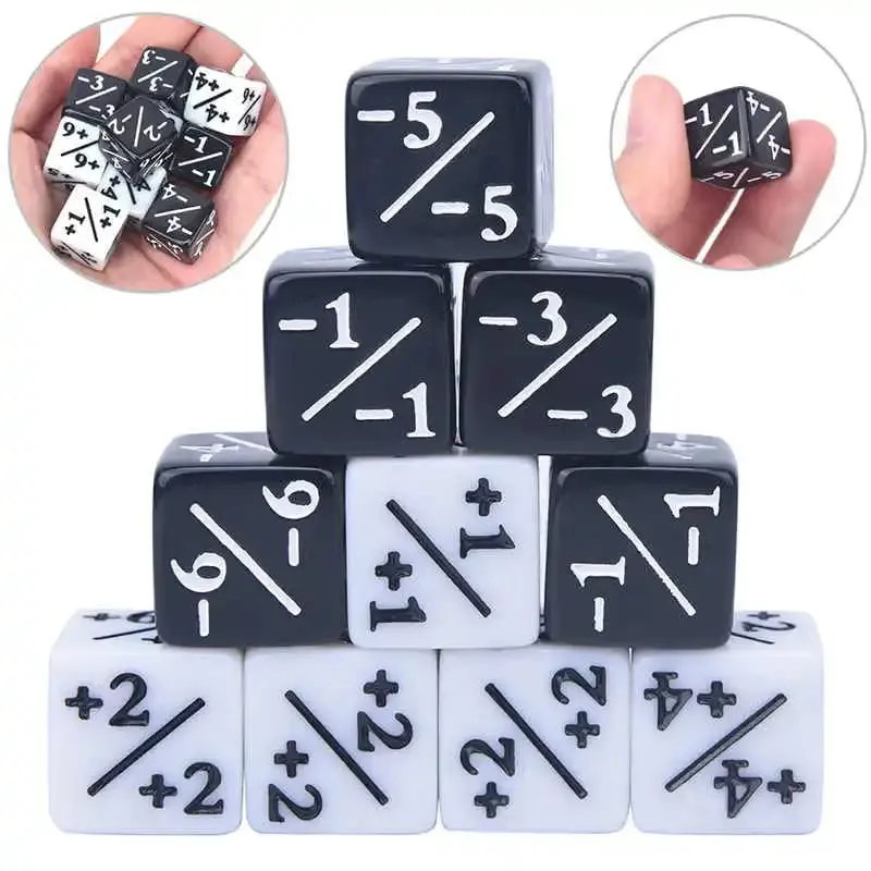 16 mm 6 seitliche Würfelzähler + 1–1 Kinderspielzeug zum Zählen für MTG The Gathering Card Gaming Token Treuegeschenk 10 Stück/Beutel — image 3