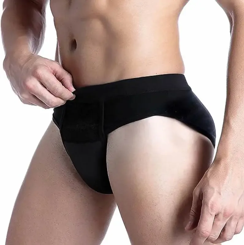 Hidden Gaff Underpants Shaping Pants Triangles, Camel — image 6