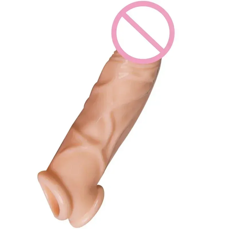 Penis Silicone Ring Extensions Stimulating Spikes Condom Penis Sleeve Enlargement For Men Cock Sex Ring Adult Sex Toys For Man — image 4