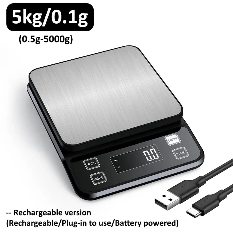 3/5/10 kg 0.1g Dijital Elektronik mutfak terazisi lcd ekran Tamamen Su Geçirmez Paslanmaz Çelik Ölçme Tartı Pişirme Aracı — image 14