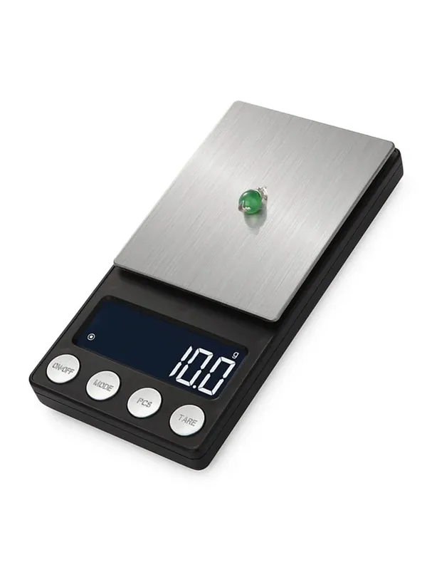Skala Mini Saku Digital Presisi 0.01G LCD Perhiasan Emas Berlian Aksesori Gram Keseimbangan Timbangan Berat untuk Dapur 1000G — image 7