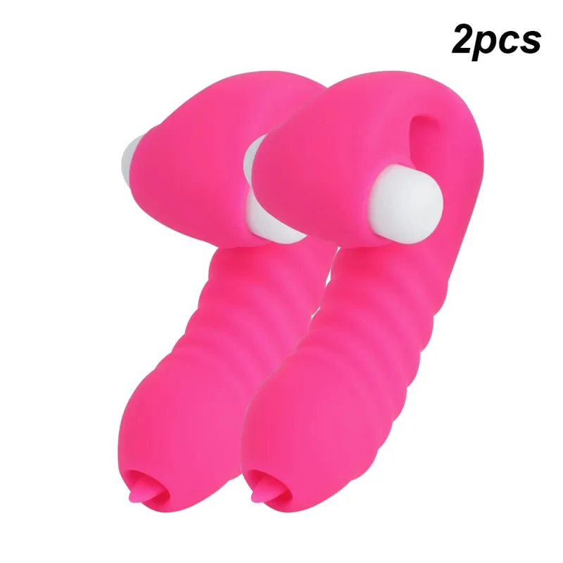 Vibrateurs à manches de doigt pour femmes, stimulateur de Clitoris, lèche vaginale, Plug Anal, masturbateur féminin, jouets sexuels érotiques pour Couples — image 9