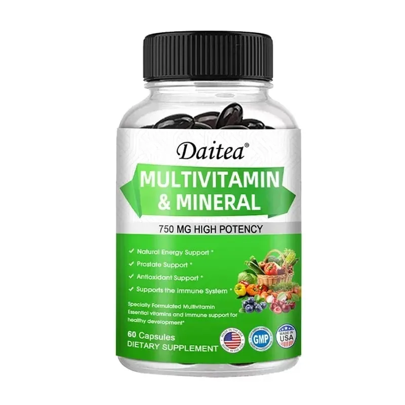 Multivitamin Capsules with Mineral Supplement To Provide Energy Prostate Skin and Eye Health Immune Support for Women and Men — image 8