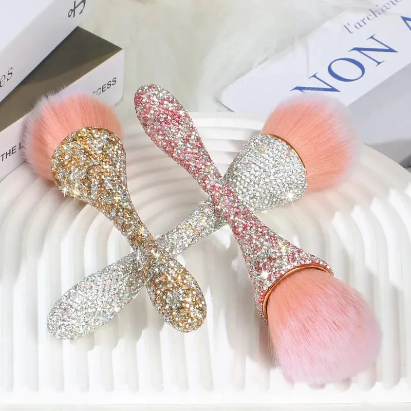 Pincel de maquiagem com cabo de diamante, pincel solto, blush, profissional, cintura pequena, ferramentas de cosméticos de beleza, 1 peça — image 3