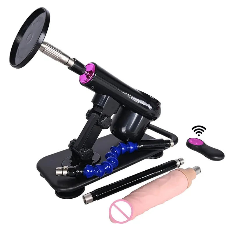 vibratore telescopico automatico della macchina dell'amore che spinge la macchina del sesso con diversi giocattoli allegati al dildo Giocattoli del sesso — image 17