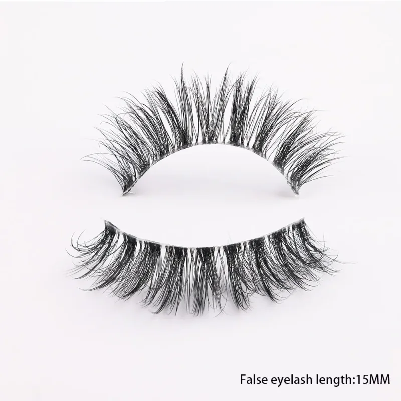 3D Mink Lashes Transparent Band False Eyelashes Natural Fake Eyelash Anime Winged Clear Band Lashes Manga Lashes Makeup — image 15