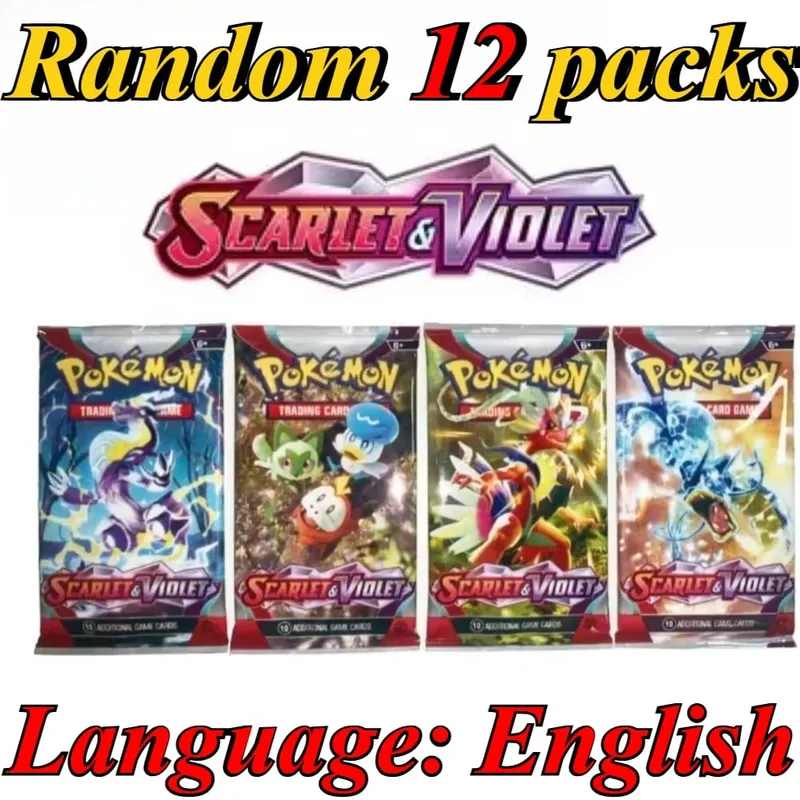 10 pacchetti di carte Pokémon Stelle luminose 151 evoluzioni prismatiche PALDEAN FATES Regalo di carte di transazione di battaglia di rinforzo inglese — image 18