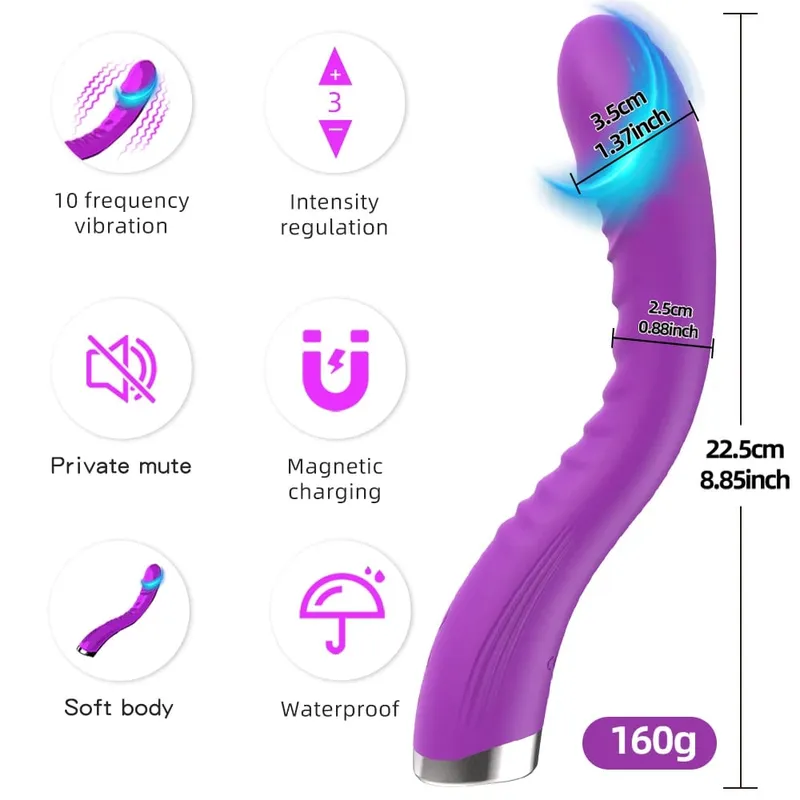G Spot Clitoris Stimulator AV Vibrator 30 โหมดการสั่นสะเทือนที่มีประสิทธิภาพผู้ใหญ่ของเล่นสำหรับผู้หญิงDildosช่องคลอดMassager Wand