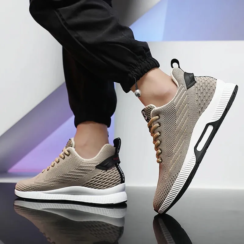 New Sneakers Man Elevator Shoes Height Increase Shoes for Men Insoles 8CM Mesh Breathable Sports Heightening Footwear Tall Shoes — image 3