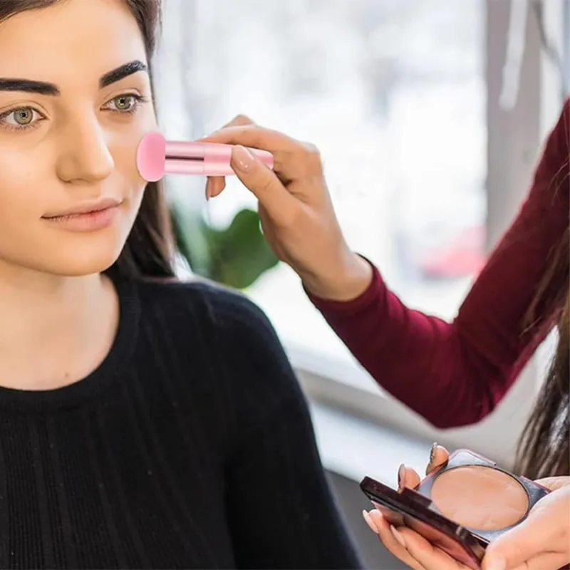 Nuovo pennello per trucco con testa a fungo, spugna per trucco di bellezza con manico, trucco per strumenti di trucco professionali per donne alla moda