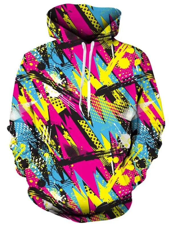 Męskie bluzy z kapturem zwierzęcy nadruk kota 3D wzór z kapturem jesienna bluza z kapturem z kieszenią bluza z kapturem Streetwear luźna wygodna — image 5