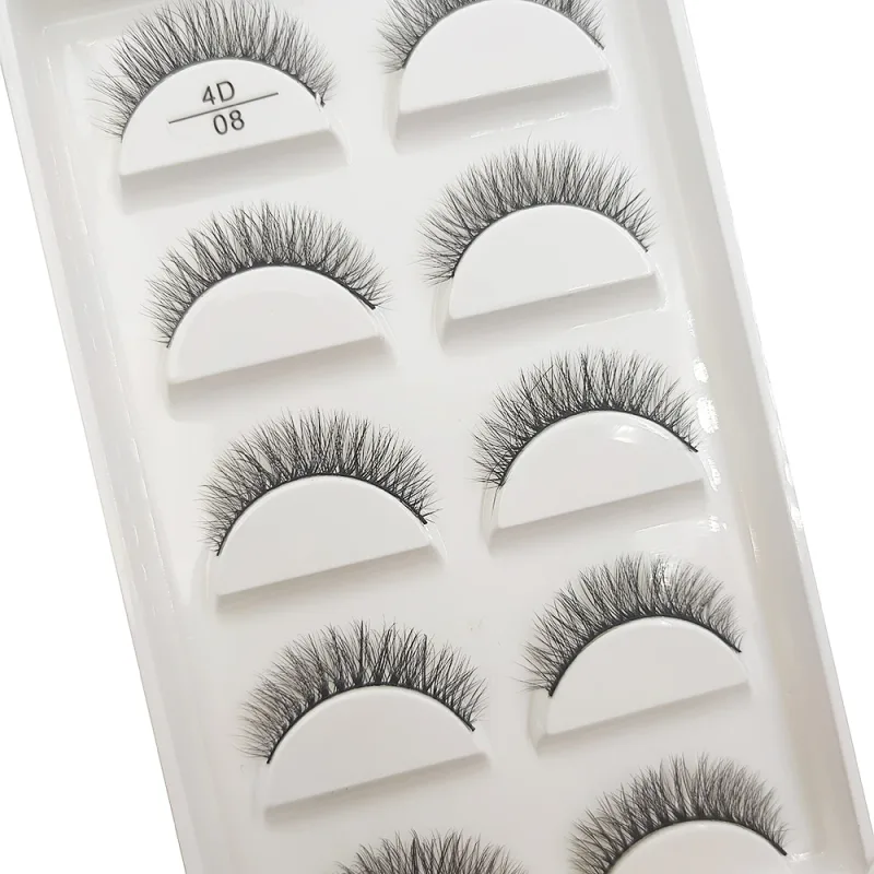 New 5 Pairs Natural Mink False Eyelashes Makeup Short Eyelash Extension Fake Eye Lashes Faux Cils Make Up Beauty Cilios — image 6