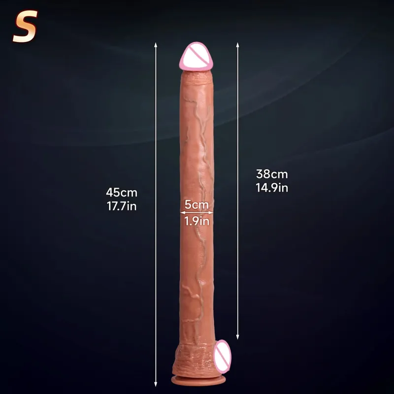 Pene artificiale super lungo Dildo realistico Genitali maschili Penetrazione Giocattolo del sesso anale Masturbazione vaginale femminile Ventosa Cazzo — image 8
