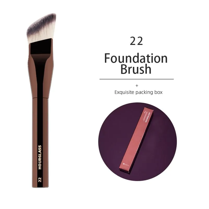 Angled Liquid Foundation Brushes แปรงครีมรองพื้น Blush แปรงฐาน Make Up Tool-022