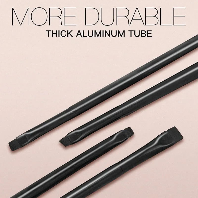 4 stks Blade Make-up Kwasten Schuine Dunne Wenkbrauw Borstel Platte Fijne Eyeliner Borstel Professionele Liner Brow Make Up Tools — image 2