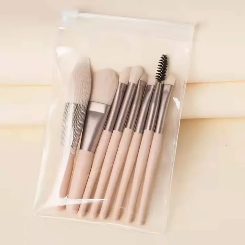 8ks/sada přenosné štětce na make-up s měkkými štětinami Prémiové syntetické se sáčkem štětec na oční stíny Nástroj Eye Facial Beauty Foundation — image 10