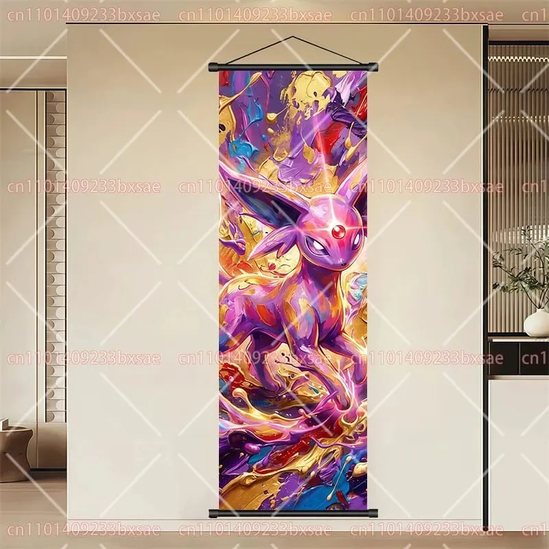 Peinture en rouleau HD de dessin animé Pokémon, Eevee, Pikachu, Suicune, Charizard, Mewtwo, décoration murale de fond, affiche, cadeau pour enfants — image 19