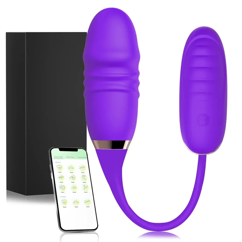 Wireless APP G Spot Vibrator for Women Telescopic Dildo Clitoris Stimulator Vagina Love Egg Panties Sex Toys for Adult