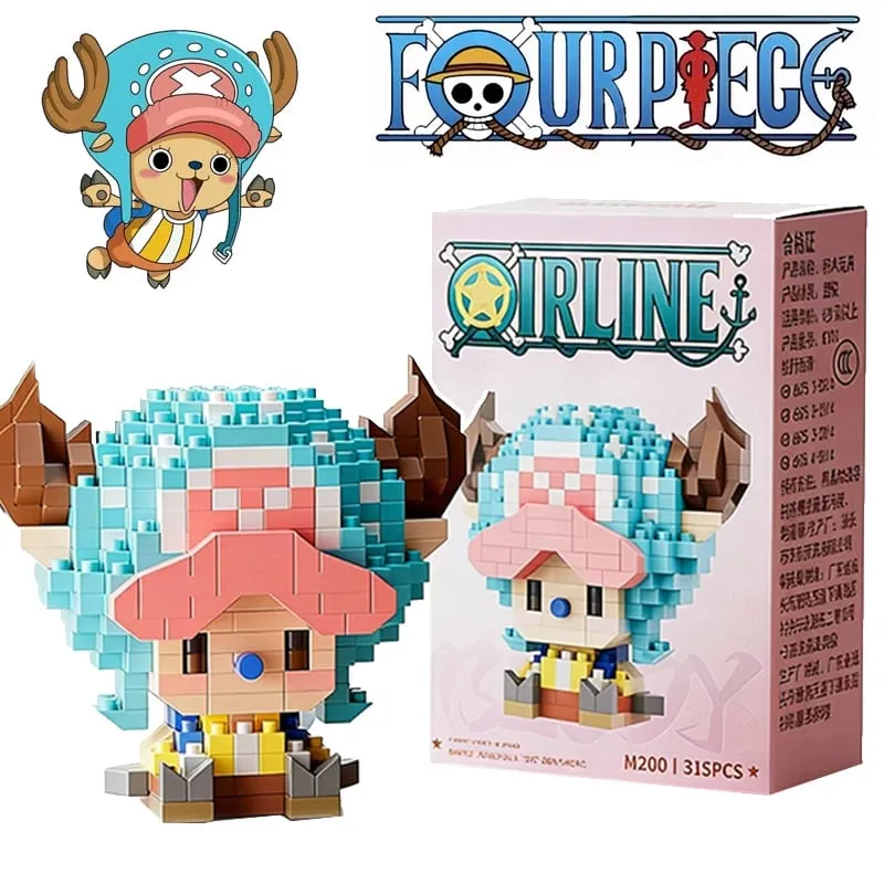 Anime Building Block Chopper Buggy Montage Micro Building Block Zoro Robin Karaktärsmodell Minitegelstenar Figurleksaker till present — image 1