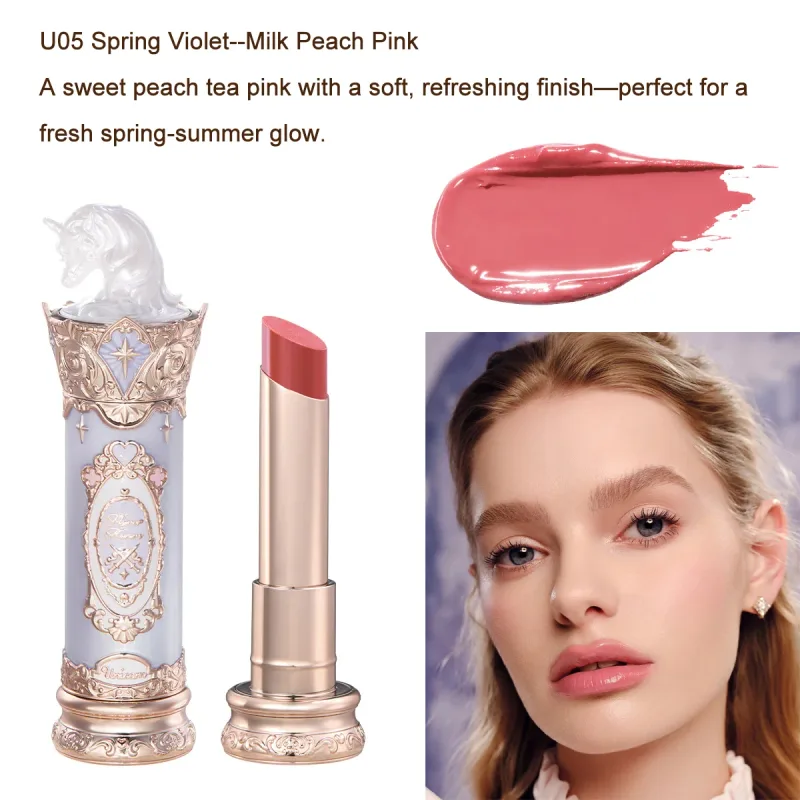 Flower Knows Knight Unicorn Set trucco Ombretto Blush Rossetto Cipria in polvere Kit di bellezza Fantasy Princess a lunga durata Cosmetici — image 12
