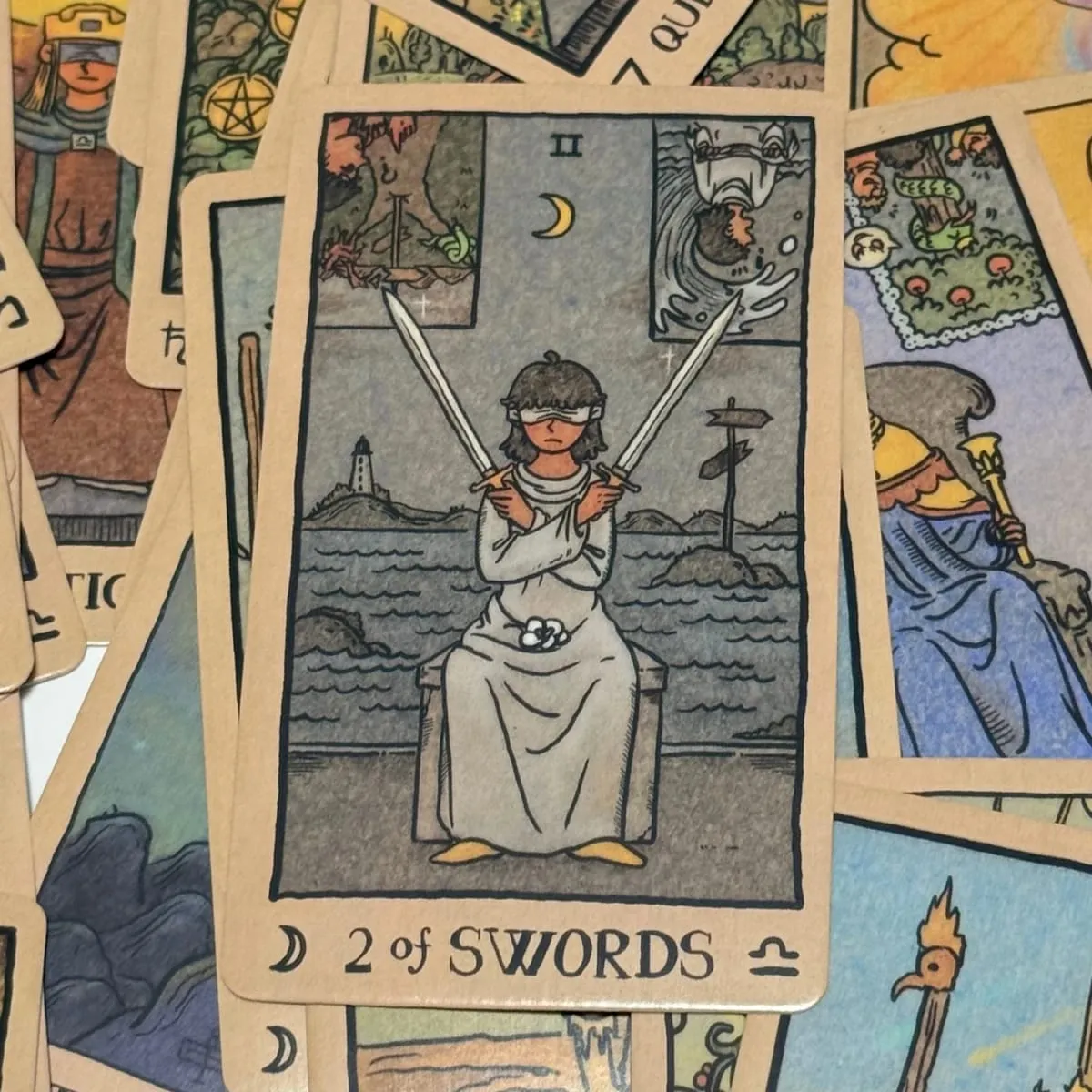 Cartes Akashic Eye Tarot Édition portable anglaise Guide facile à lire Idéal pour les débutants Divination Méditation et jeux de fête — image 5