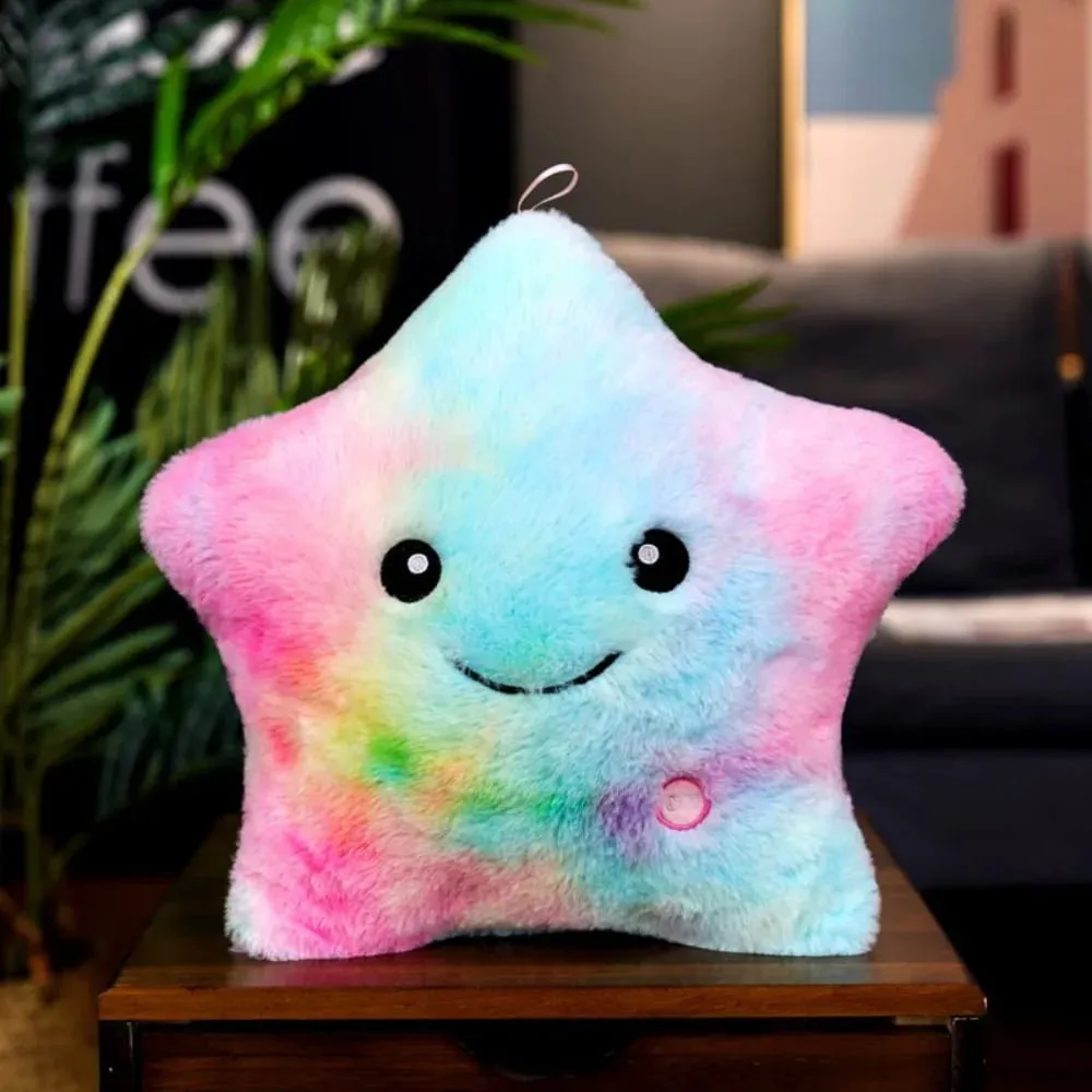 Cute LED Electronic Star Plush Toy Star Soft LED Star Doll Laruang Dekorasyon sa Bahay Mga Laruan ng Baby Kid Soft Star Pillow — image 13
