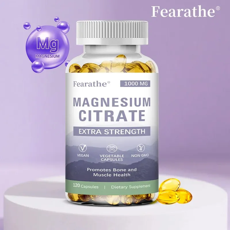 Magnesium Citrate 1000 Mg - Maximized Absorption Supports Muscle Nerve Bone Sleep and Heart Health - 120 Capsules — image 1