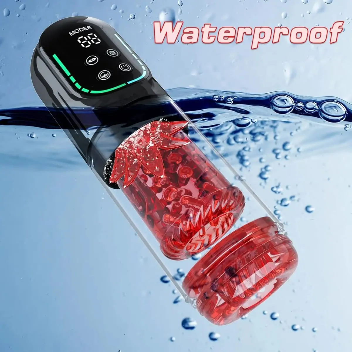 Controllo app wireless Stroker maschile - 8 modalità Simulazione leccata orale Potente funzione di spinta USB ricaricabile Mini dimensioni compatte — image 2