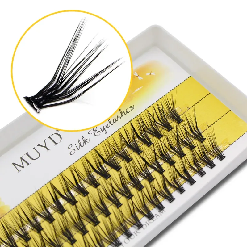 M Curl Nerz Falsche Wimpern 60 Cluster L Curl Lashtray für Make-up 30D Wimpernverlängerungen Individuelle handgefertigte Wimpern