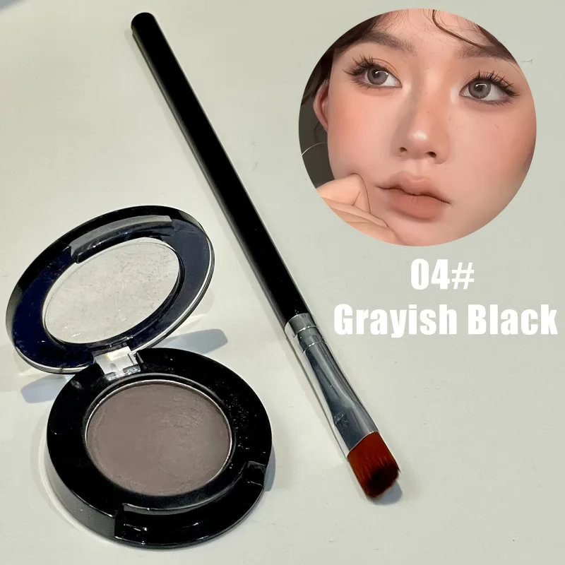 Fard à paupières mat unique avec pinceau, couleur à faible saturation sous les yeux, maquillage multi-usage, idéal pour les cadeaux de vacances — image 8