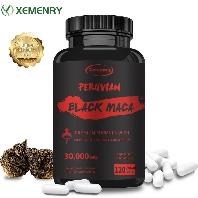 Radice di maca nera a massima resistenza - 30.000 mg - Estratto di radice di maca in gelatina dal Perù — image 2