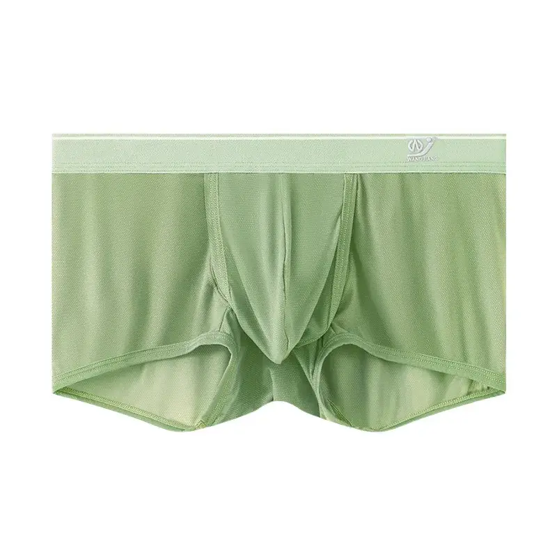 1 PCS 얼음 실크 공간 캡슐 속옷 남자 구획 솔리드 여름 통기성 울트라 얇은 복서 반바지 Transparentes Hombre — image 11