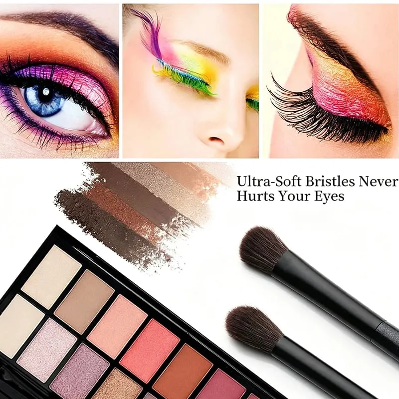 Zestaw pędzli do makijażu oczu 6 szt. Profesjonalne pędzle do makijażu cieni do powiek do korektora Brwi Eyeliner Miękkie włosie i drewno Ha — image 4