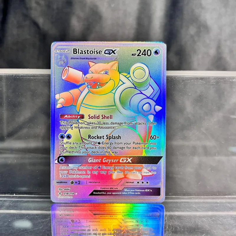 PKM Proxy Thẻ Cổ Điển Charizard Mew Với Ex Đơn Thẻ Bộ Sưu Tập PTCG Suicune Gx Tyranitar Gx Mất Thunder Lá Thẻ — image 5