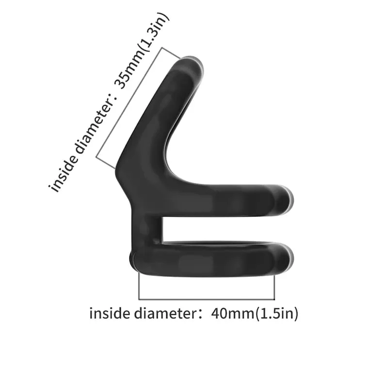 Elastisk penisring för män Gay Ejakulation Erektion Pung Bind Sexleksak Mjuk kuk Ring Man Dick Förstoringsring Vuxen Sexprodukt — image 9