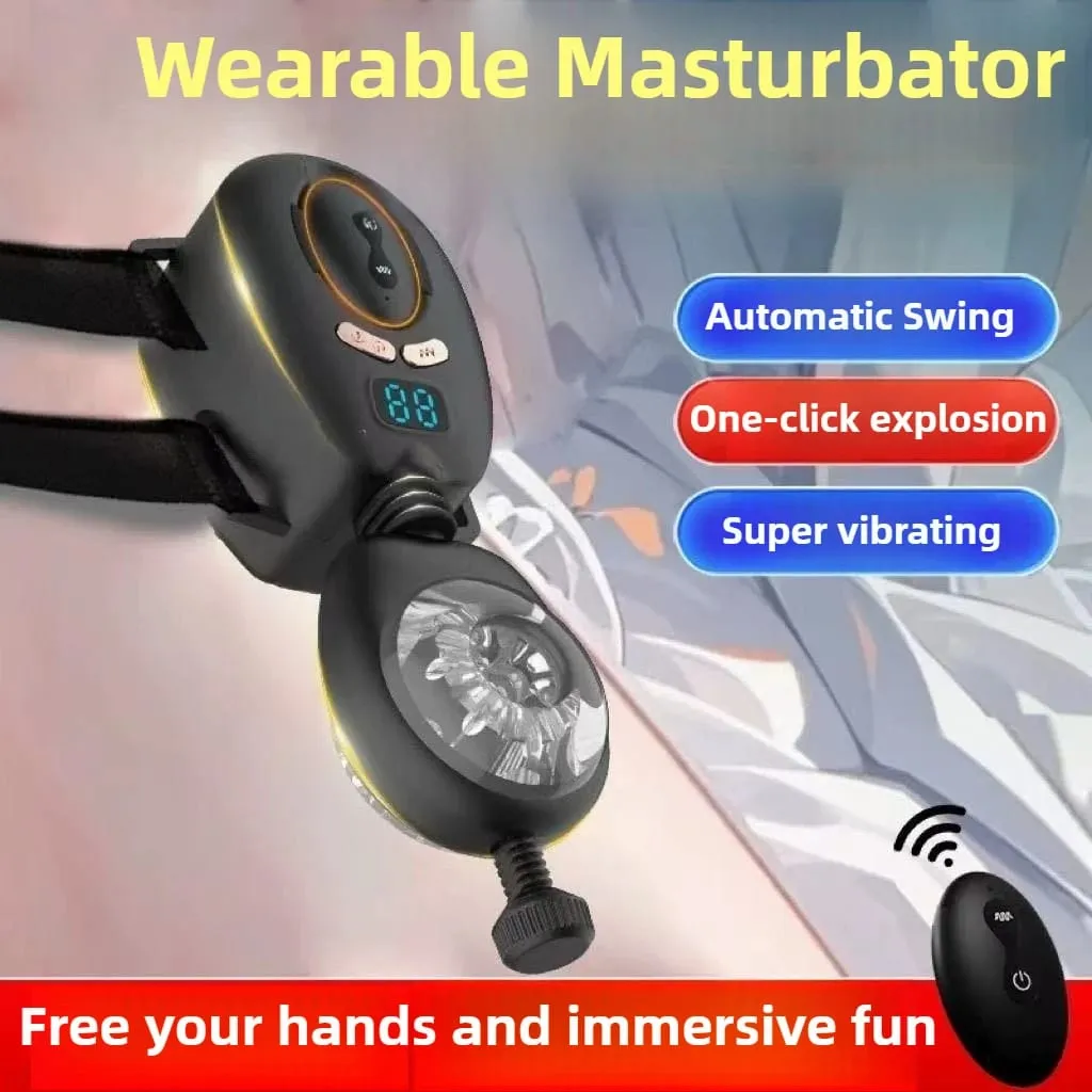 Masturbador masculino de balanço automático, masturbador vibratório de impulso para homens, brinquedo sexual adulto de bolso — image 2